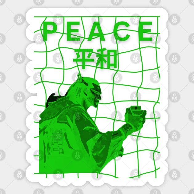 Peace Sticker by Tanguarts